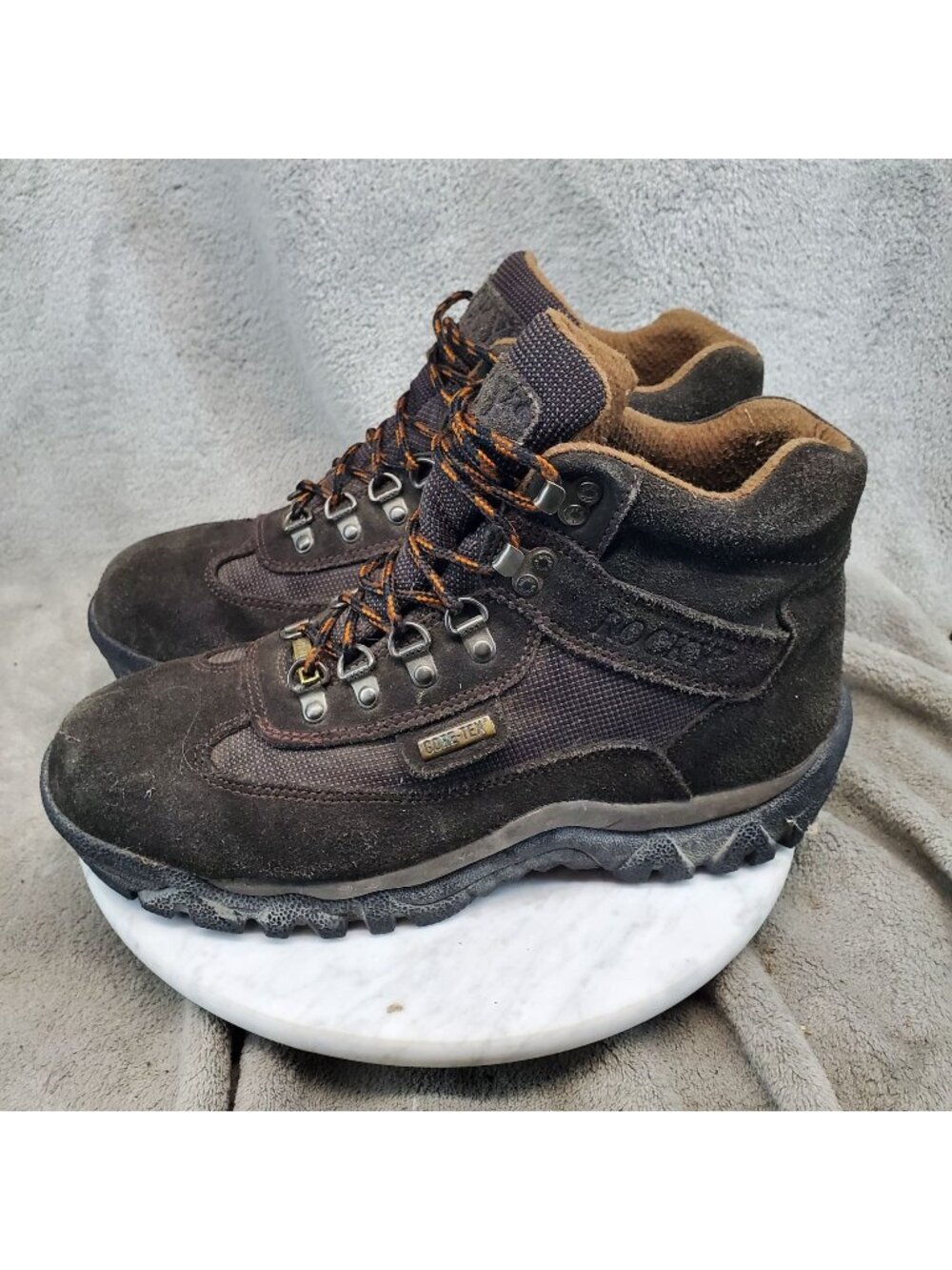 Rocky Shoes Mens Size 9 Brown Leather Gore Tex 867 Lace Up Boots Gorpcore *Read*